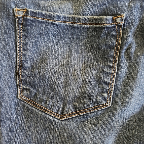 SNEAK PEEK womens JEANS distressed BLUE denim STRETCH mid-rise SIZE M - Picture 13 of 15